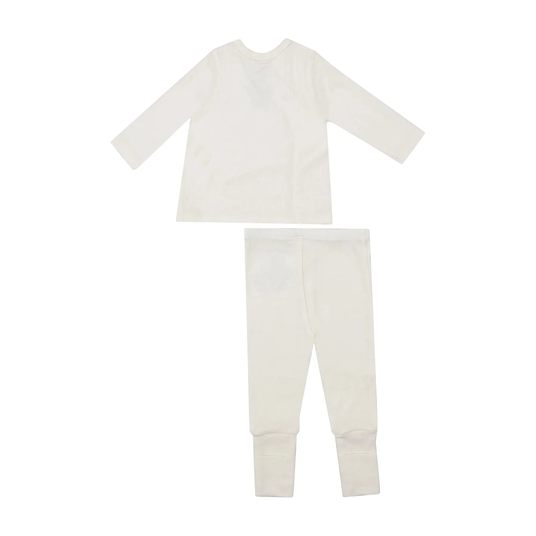 ANGEL DEAR SUGAR SWIZZLE RIB TMH SET WITH ROLL OVER CUFF PANT
