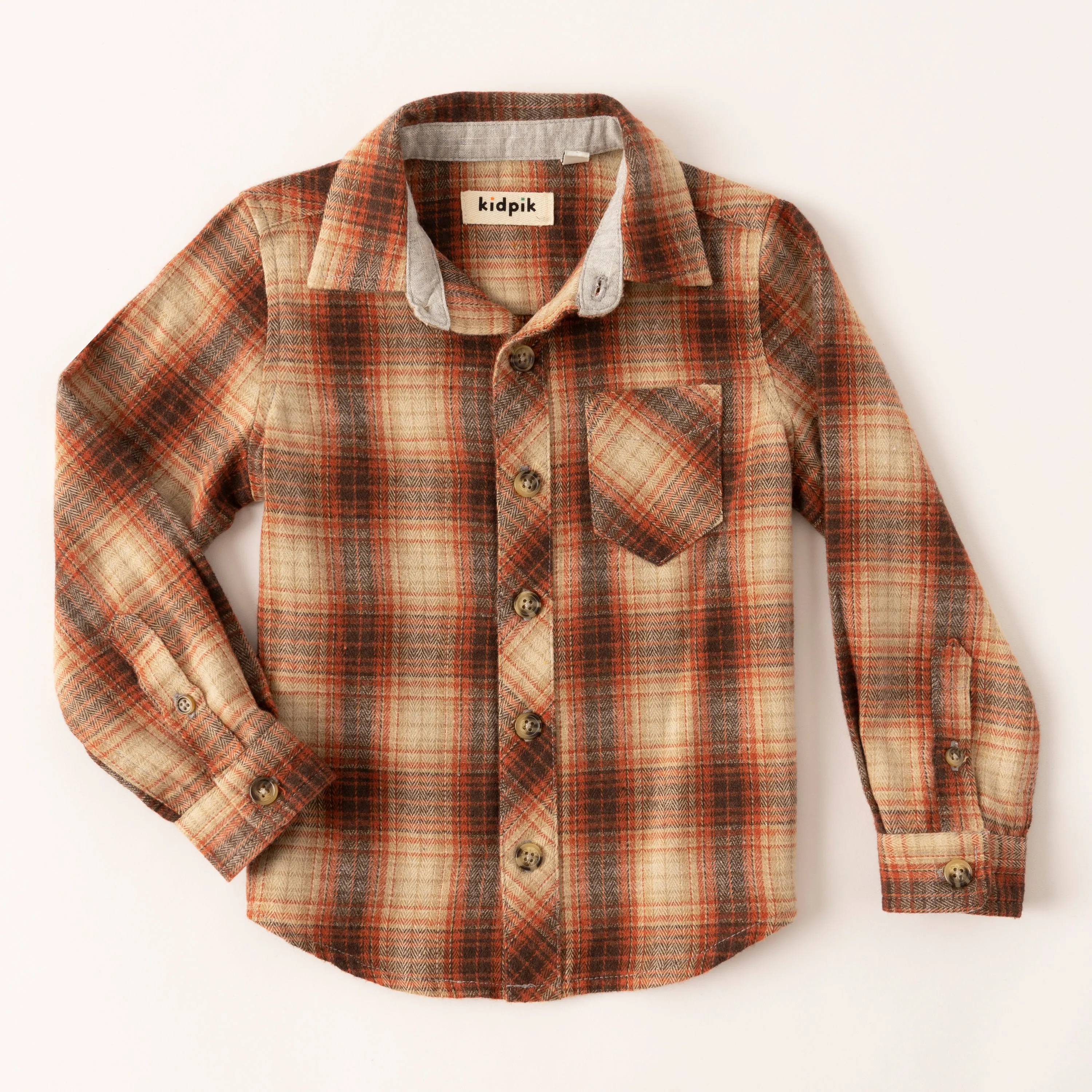 Autumn Shadow Plaid Shirt
