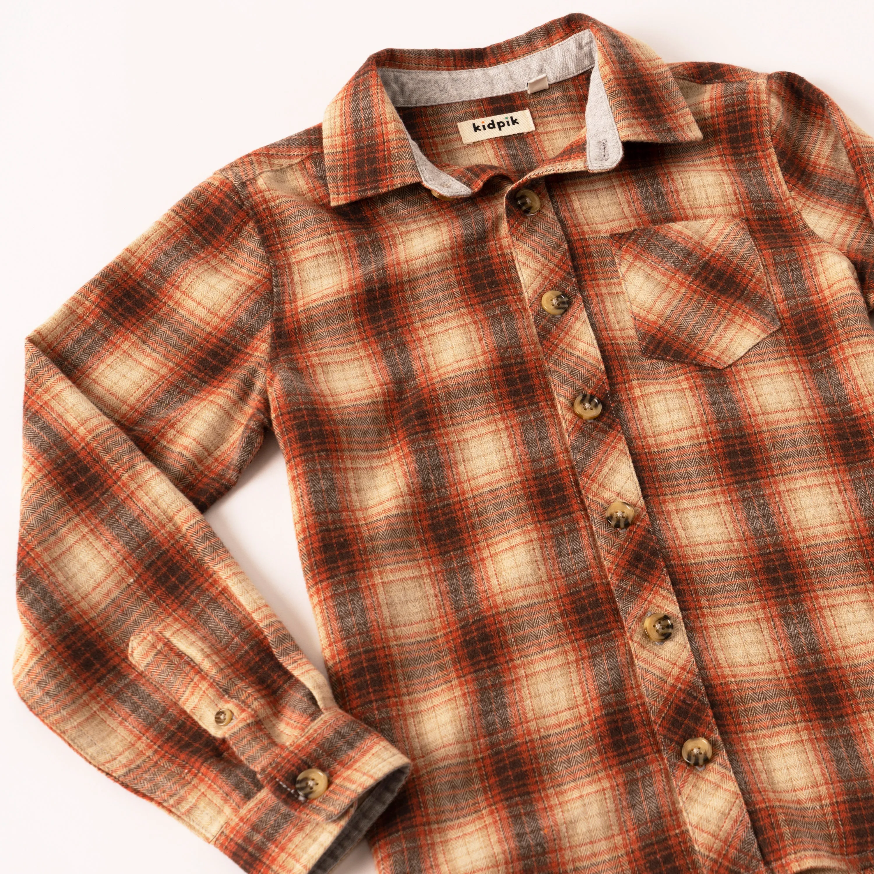 Autumn Shadow Plaid Shirt