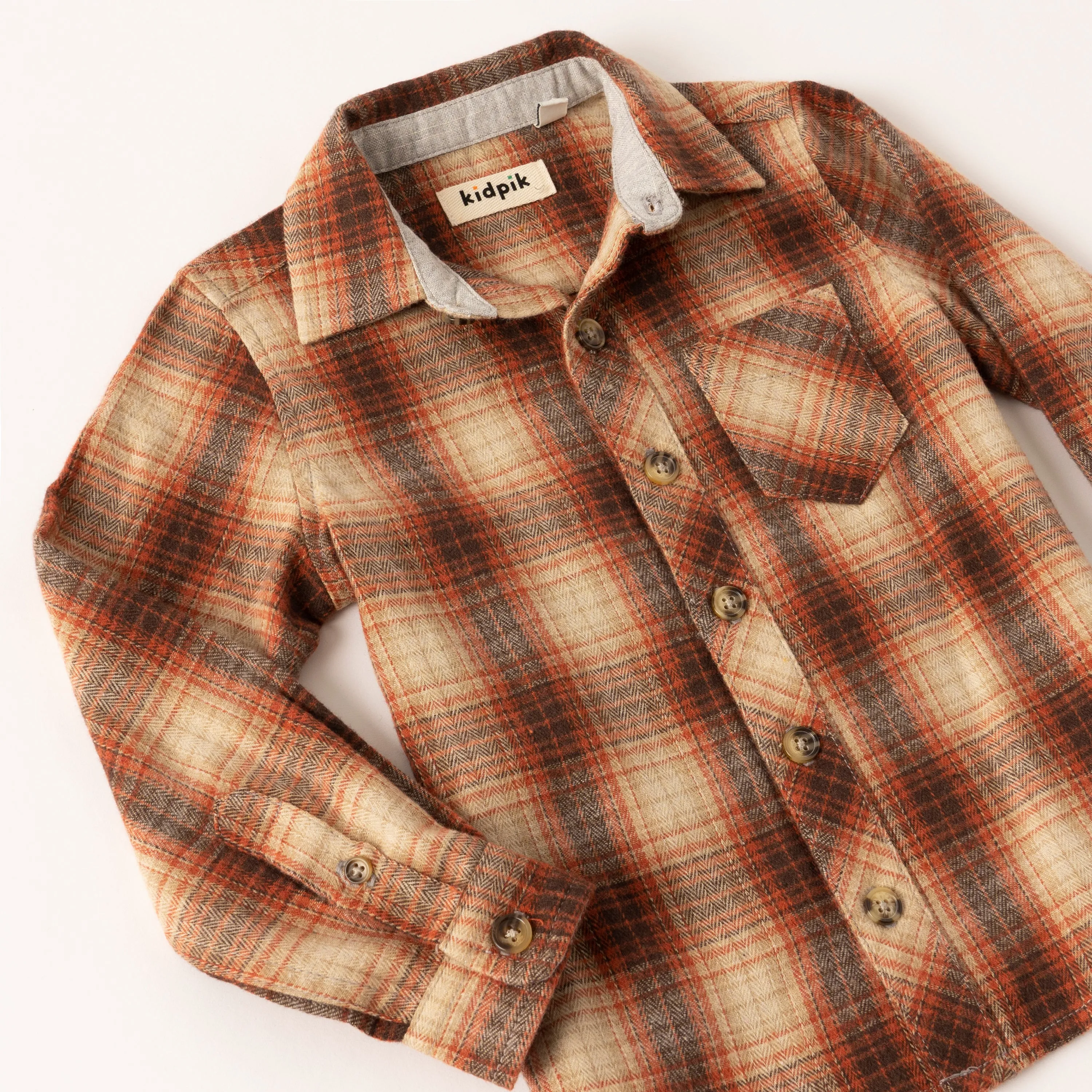 Autumn Shadow Plaid Shirt