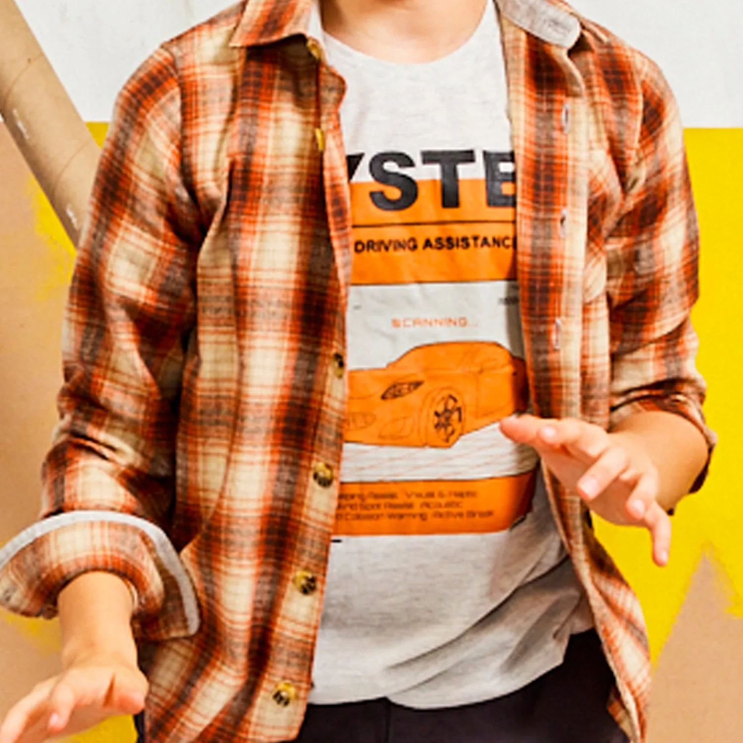 Autumn Shadow Plaid Shirt