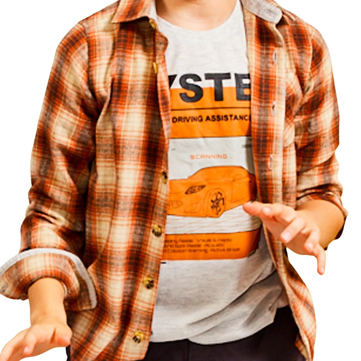 Autumn Shadow Plaid Shirt