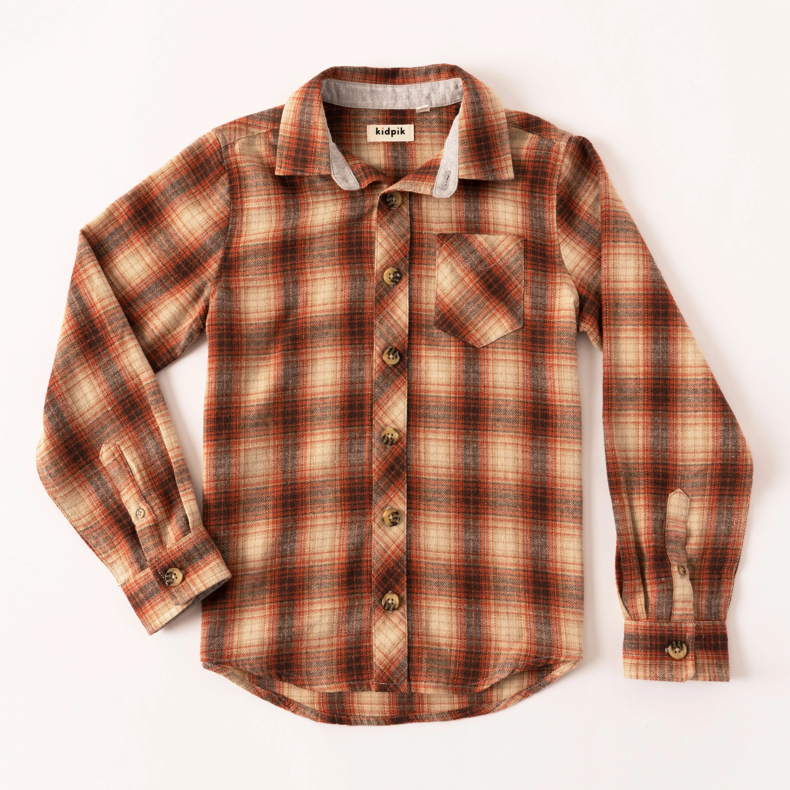 Autumn Shadow Plaid Shirt
