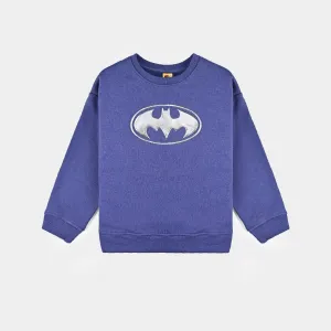 Boys Cotton Terry Sweatshirt-Navy Blue