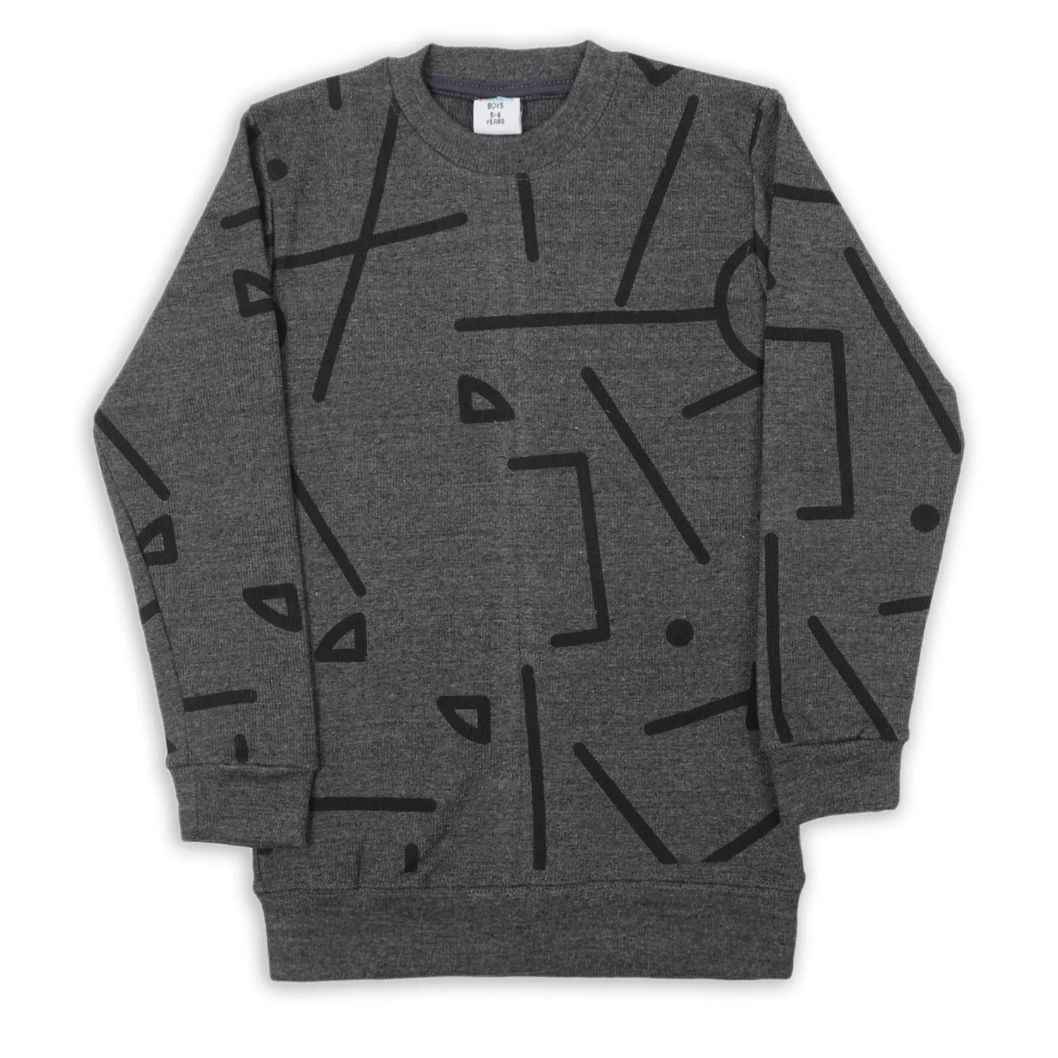 Boys Full Sleeve SweatShirt - Dark Grey