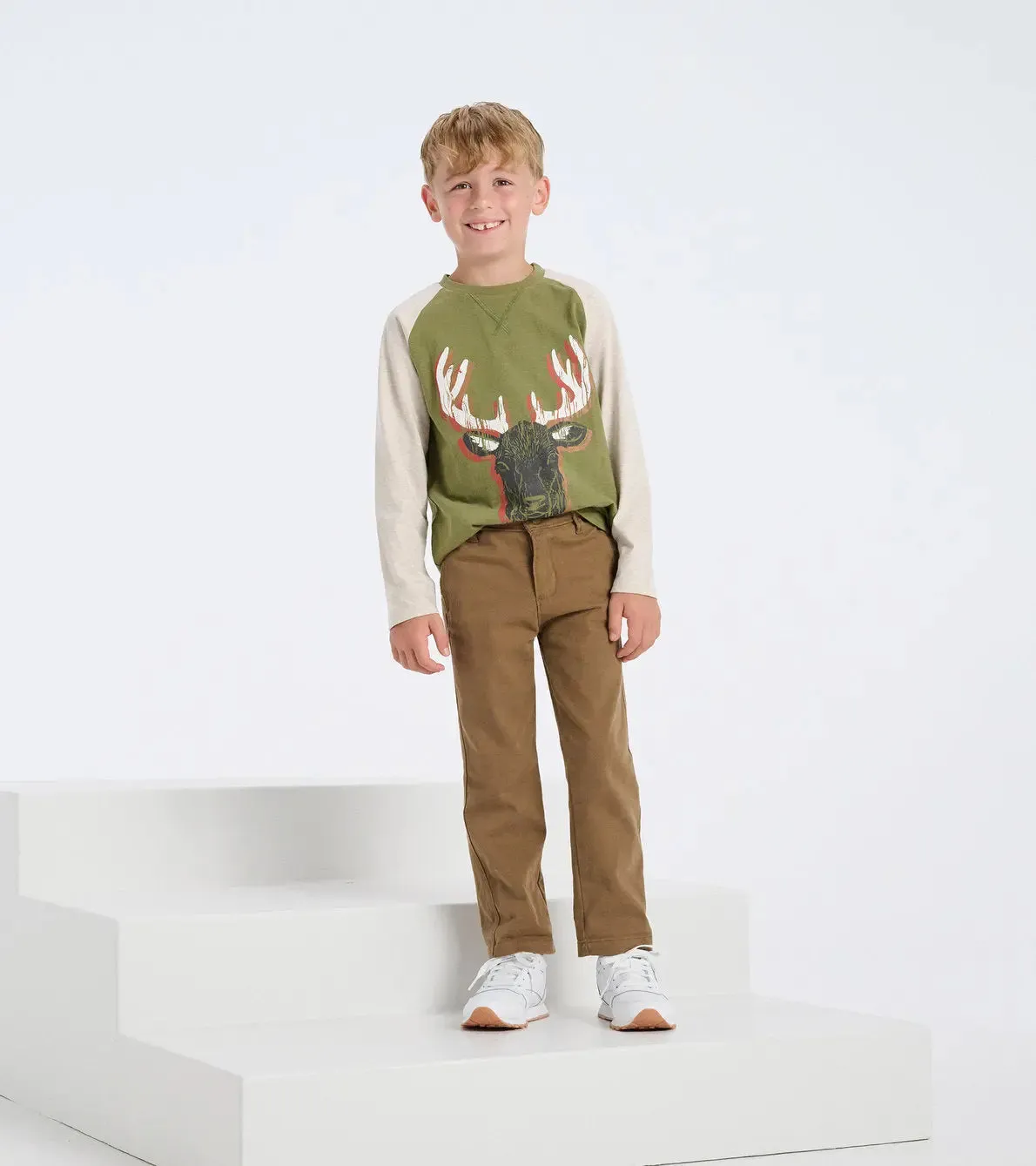 Boys Grand Elk Long Sleeve T-Shirt | Hatley