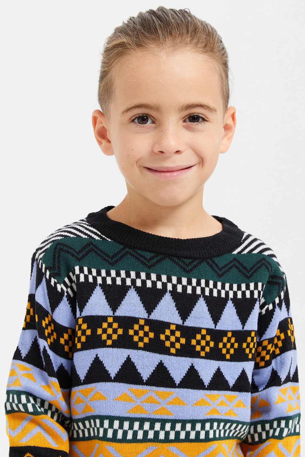 Boys Multicolour Printed Pull Over