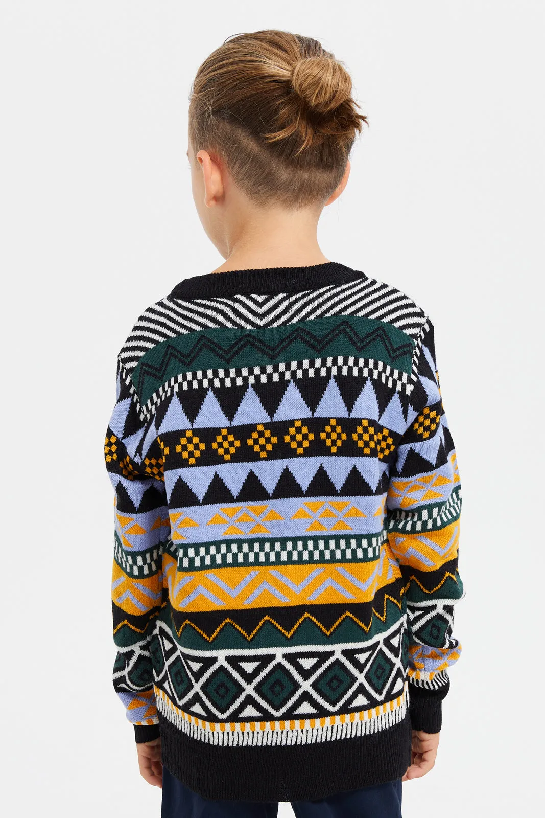 Boys Multicolour Printed Pull Over