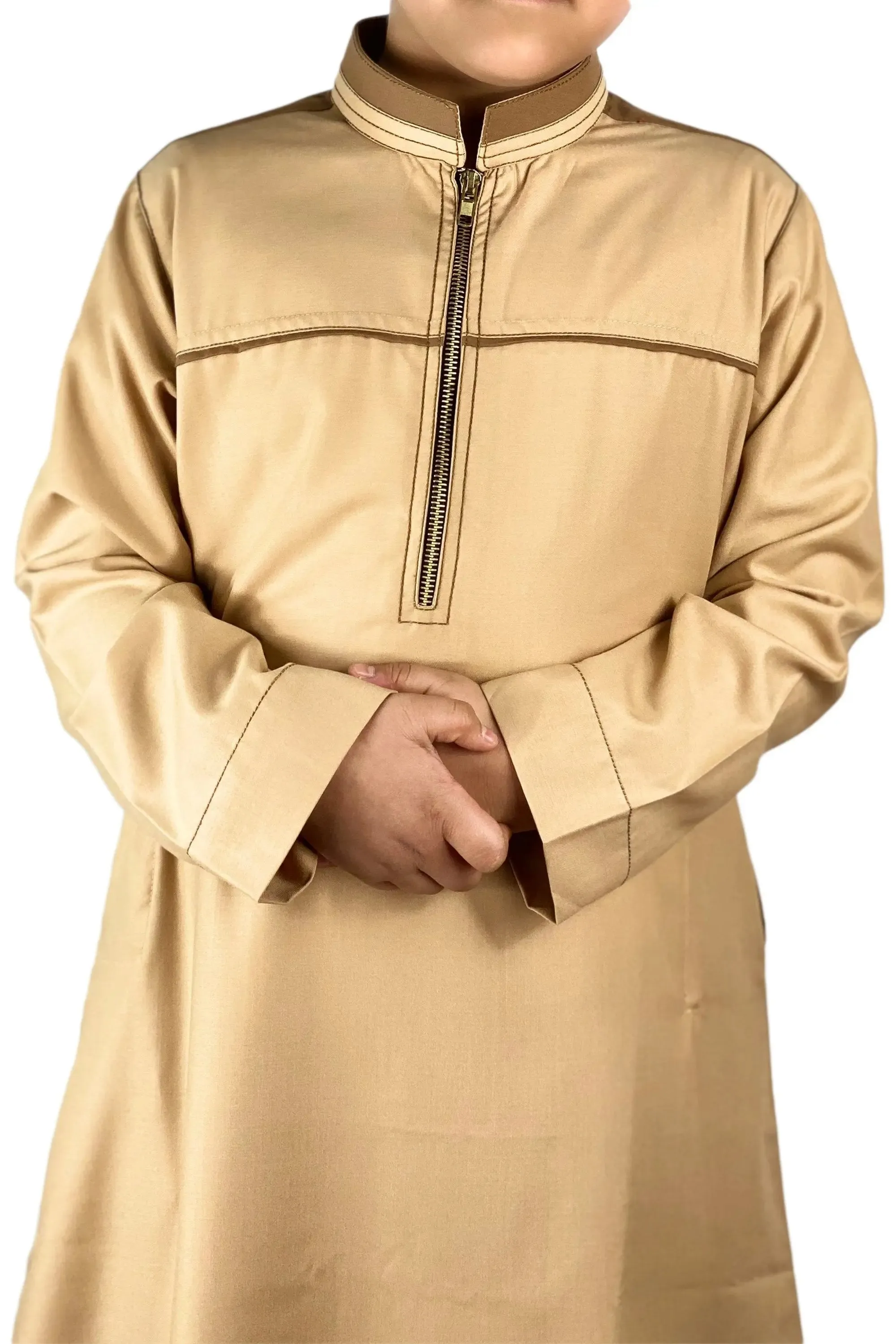 Boys Thobe With Collar Zipped B51