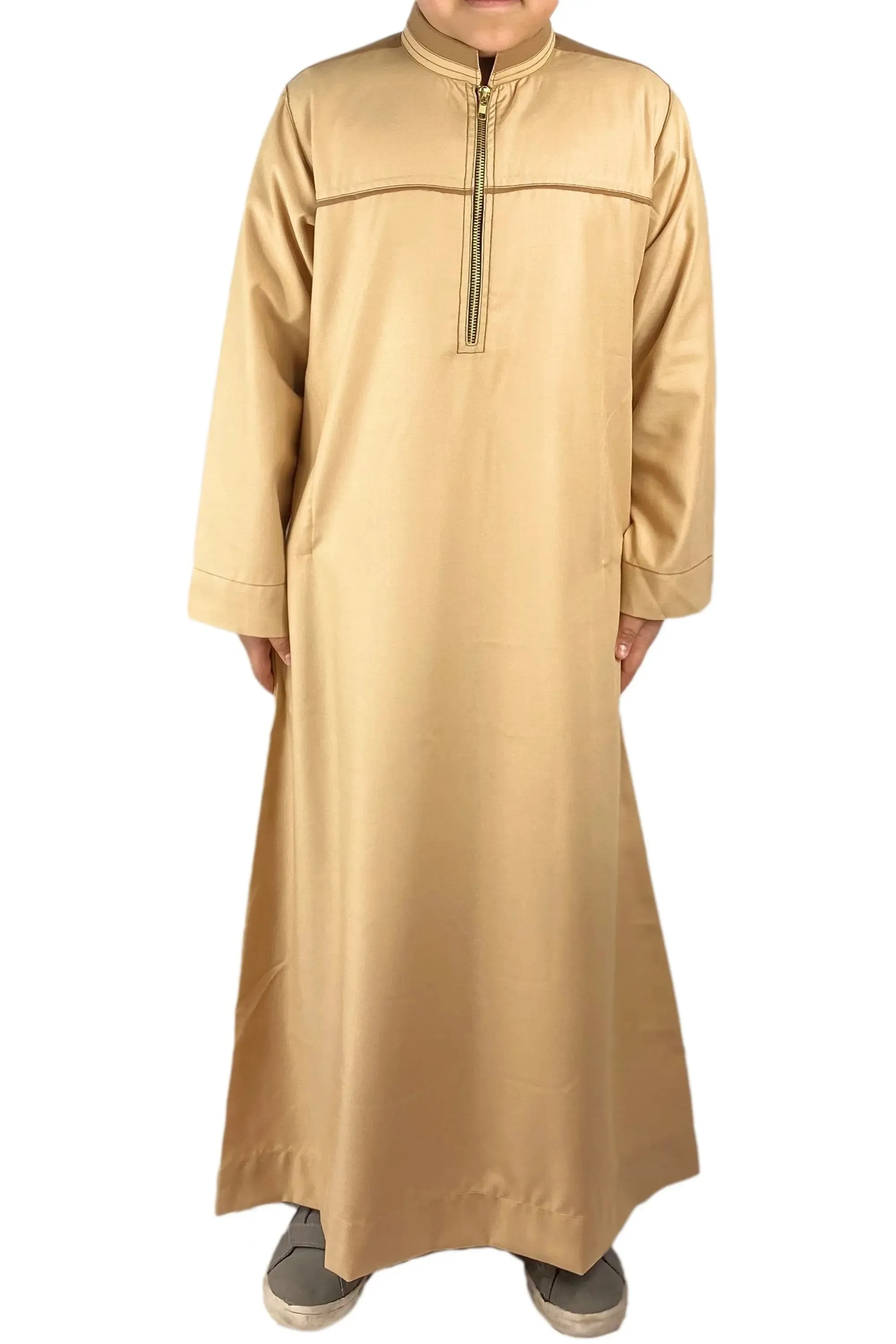 Boys Thobe With Collar Zipped B51