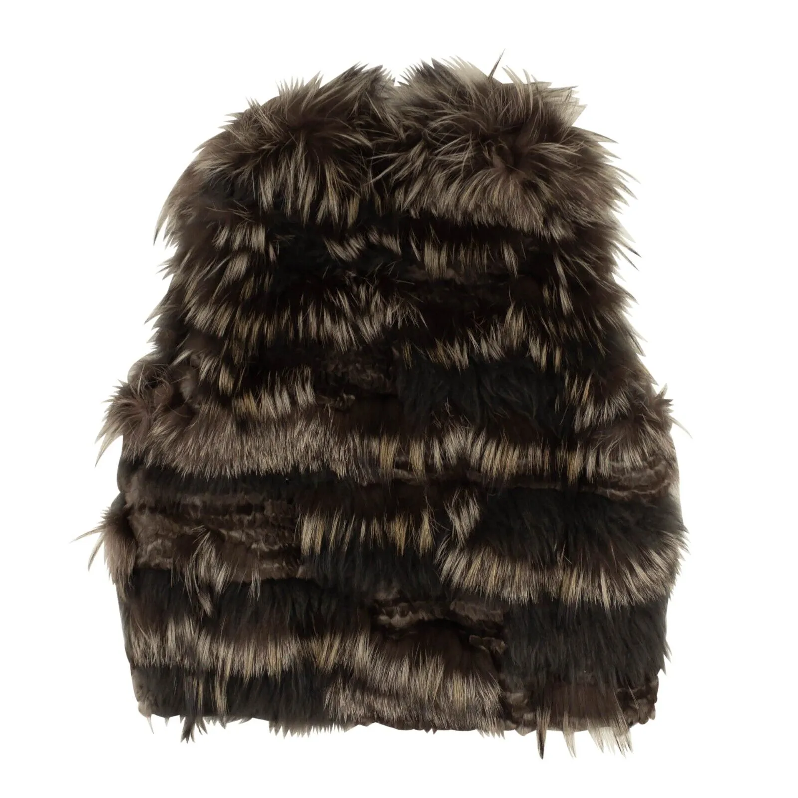Brown Mink Zip-Up Vest