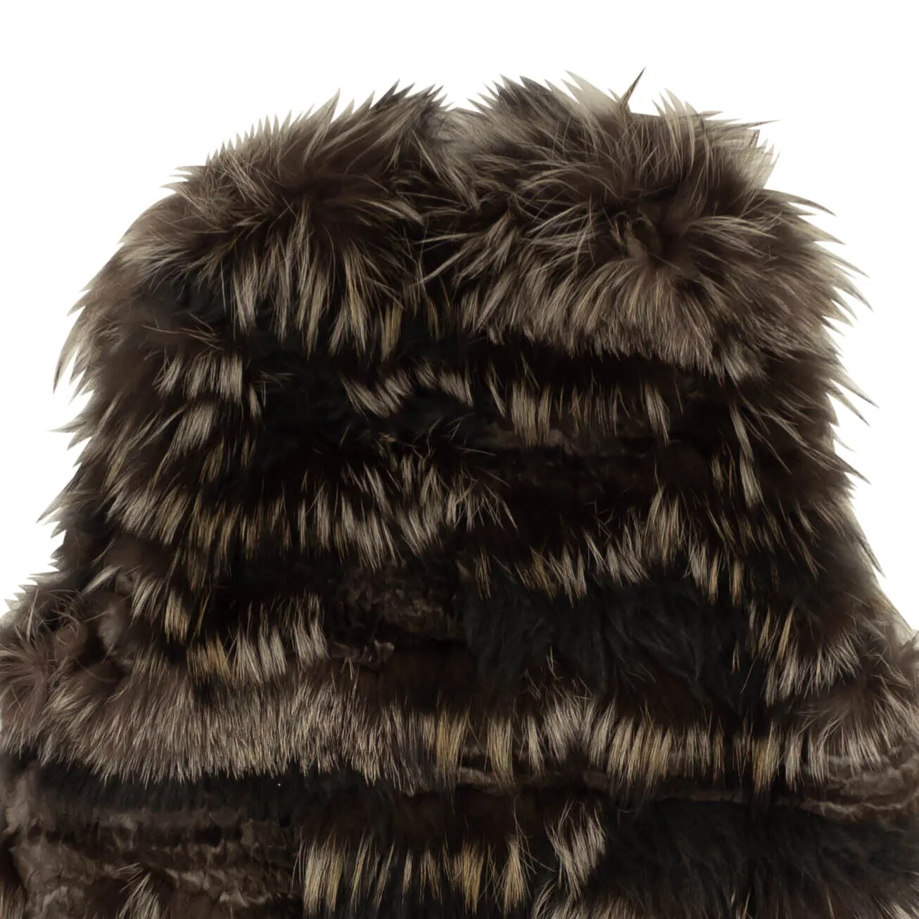 Brown Mink Zip-Up Vest
