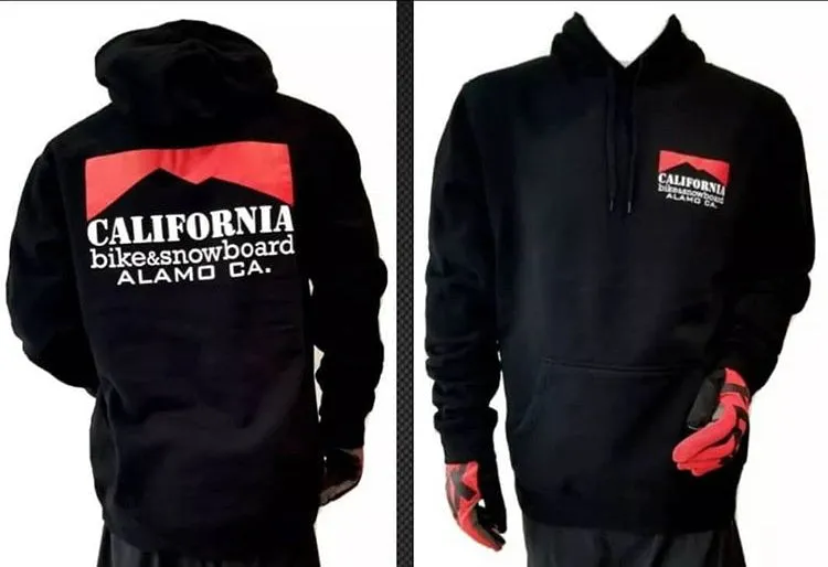 California Bike and Snowboard Classic Hoodie Black