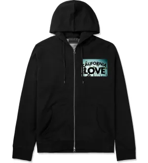 California Love Cali Palm Trees Zip Up Hoodie