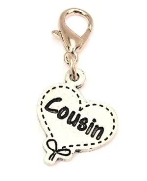 Cousin Quilted Heart Zipper Pull