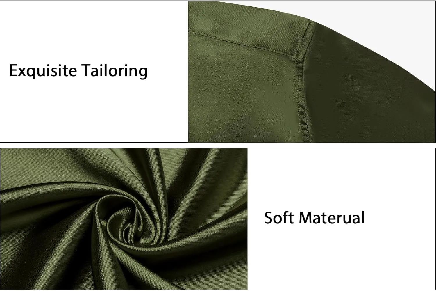 DiBanGu Mens Dress Shirt Long Sleeve Solid Satin Regular Fit Casual Button Down Shirts for Wedding Party Formal
