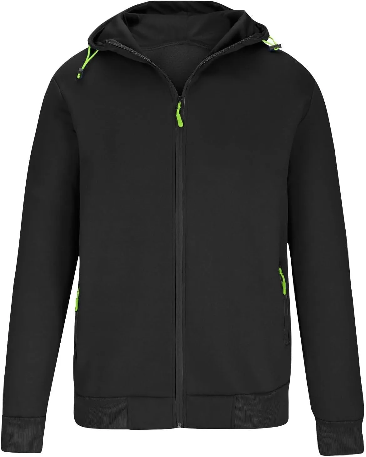 Hoodies for Men Zip up Fall Spring Casual Long Sleeve Sweatshirts Sports Training Hooded Jackets with Zip Pockets