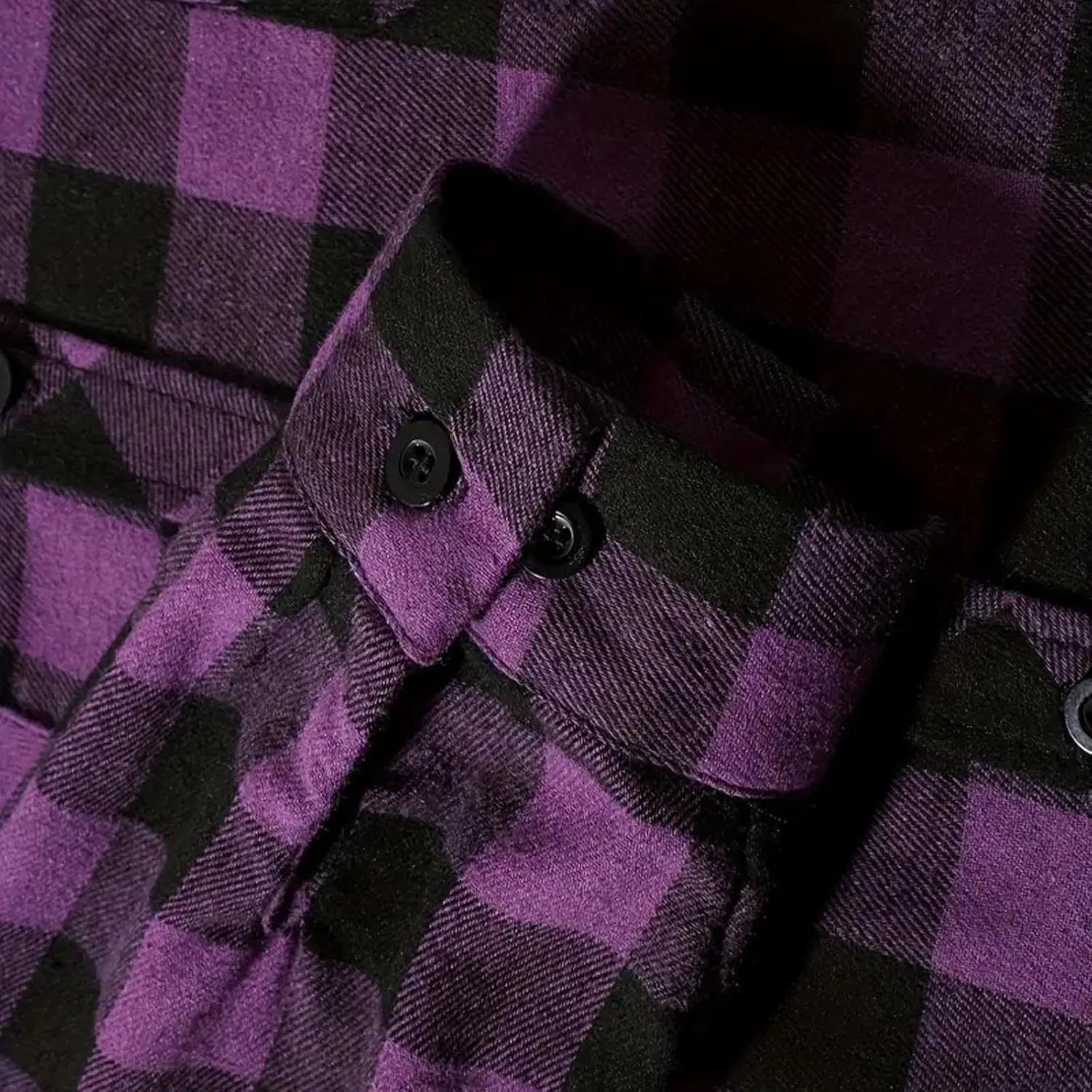 Men's Plaid Hooded Shirts Casual Long Sleeve Lightweight Shirt Button Down Flannel Plaid Jckets with Pocket