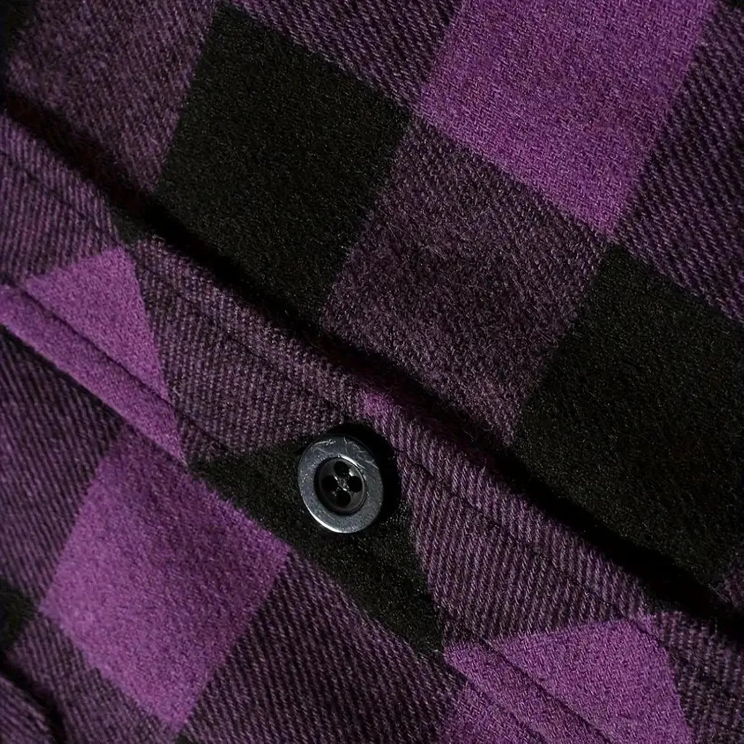 Men's Plaid Hooded Shirts Casual Long Sleeve Lightweight Shirt Button Down Flannel Plaid Jckets with Pocket