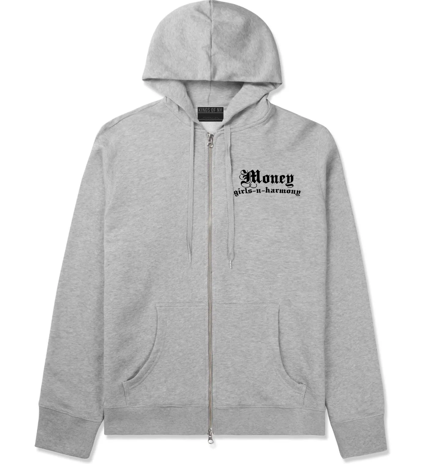 Money Girls And Harmony Zip Up Hoodie