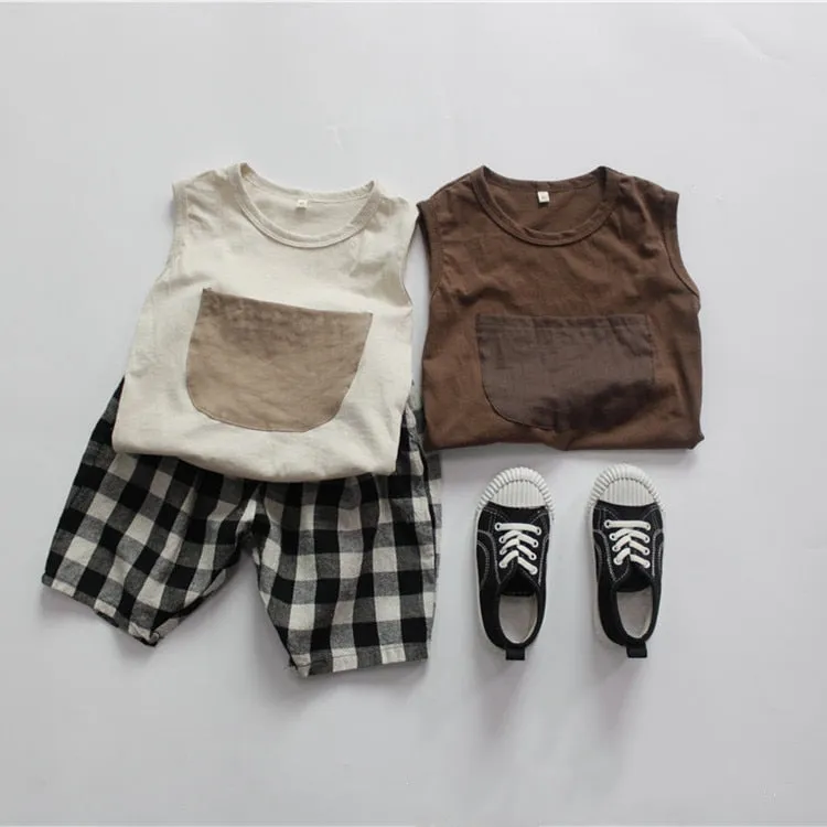 Plaid Calf-Length Pants
