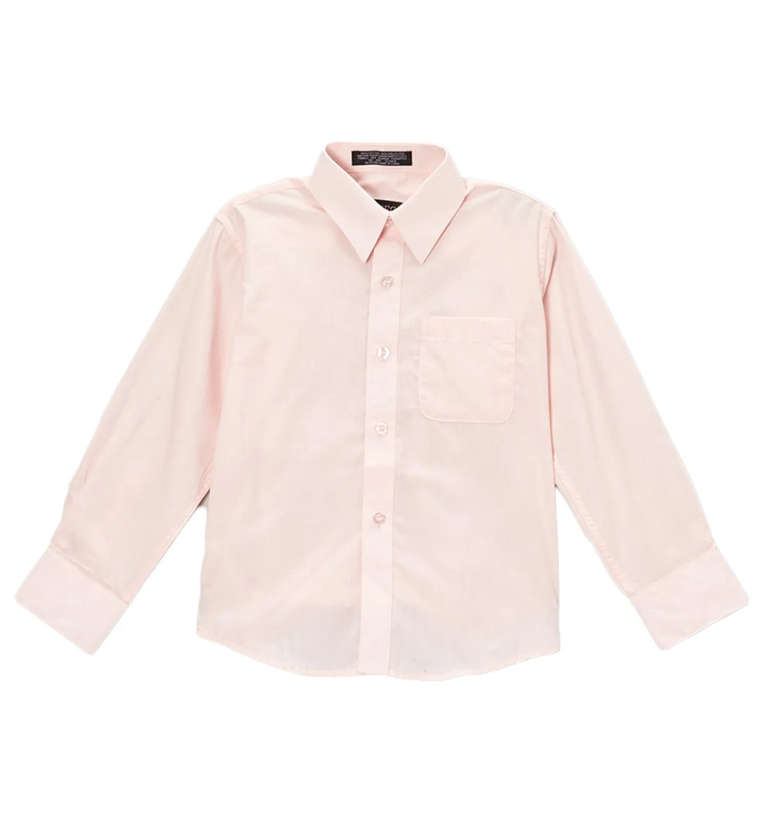 Premium Solid Cotton Blend Light Pink Dress Shirt