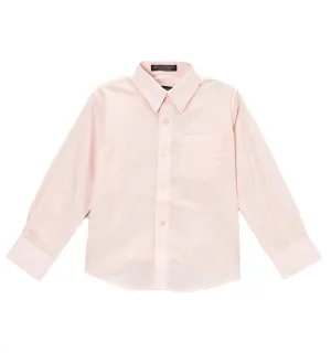 Premium Solid Cotton Blend Light Pink Dress Shirt
