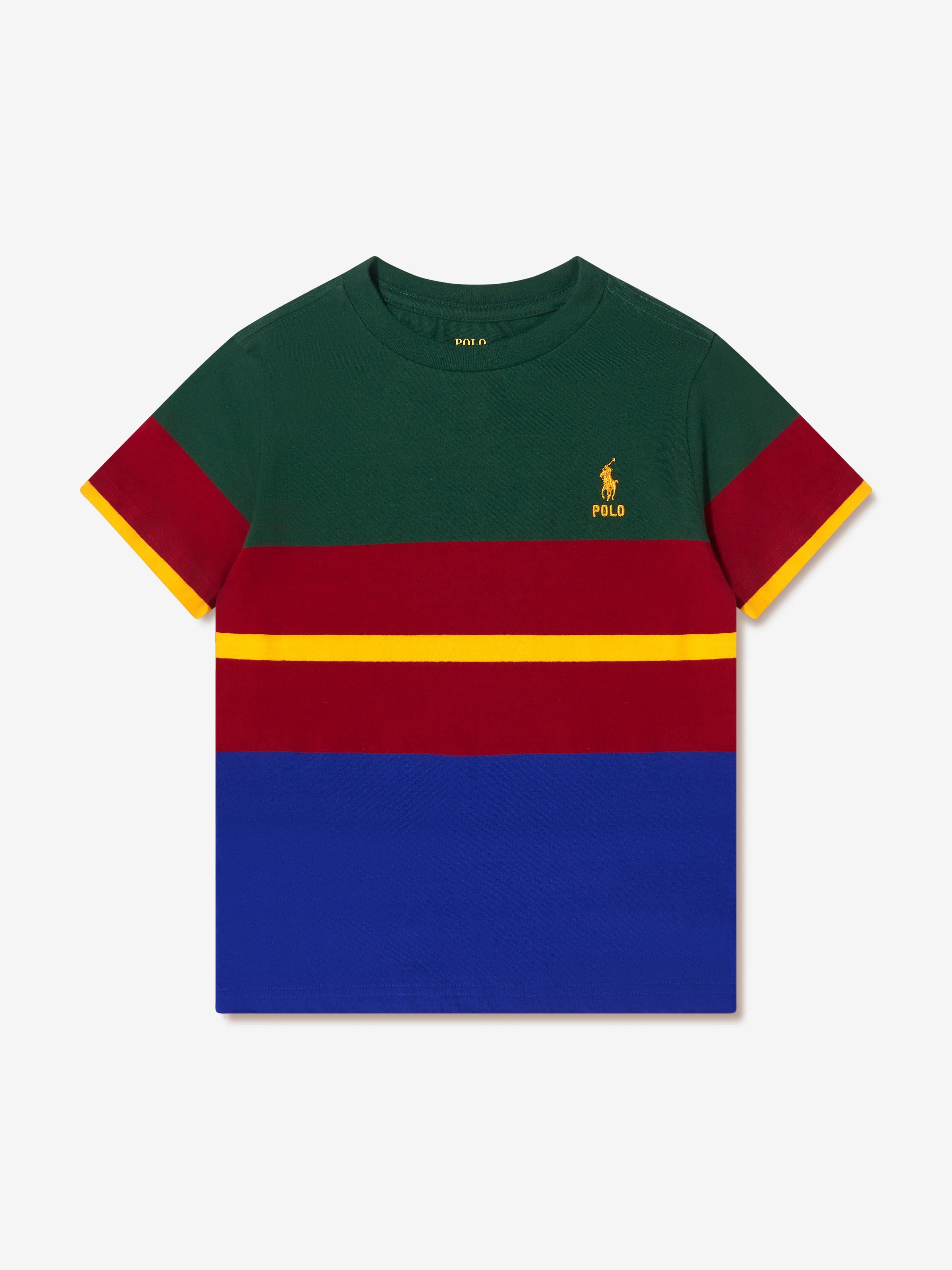 Ralph Lauren Boys Striped Logo T-Shirt