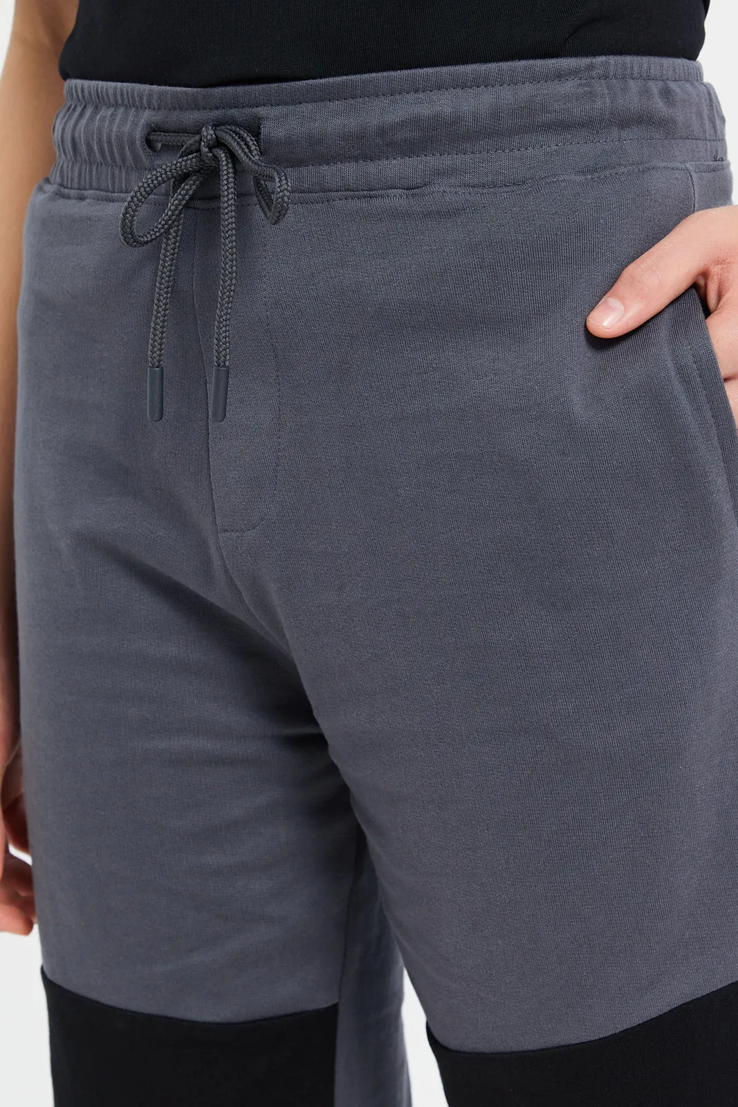 Senior Boys Charcoal Active Wear Short