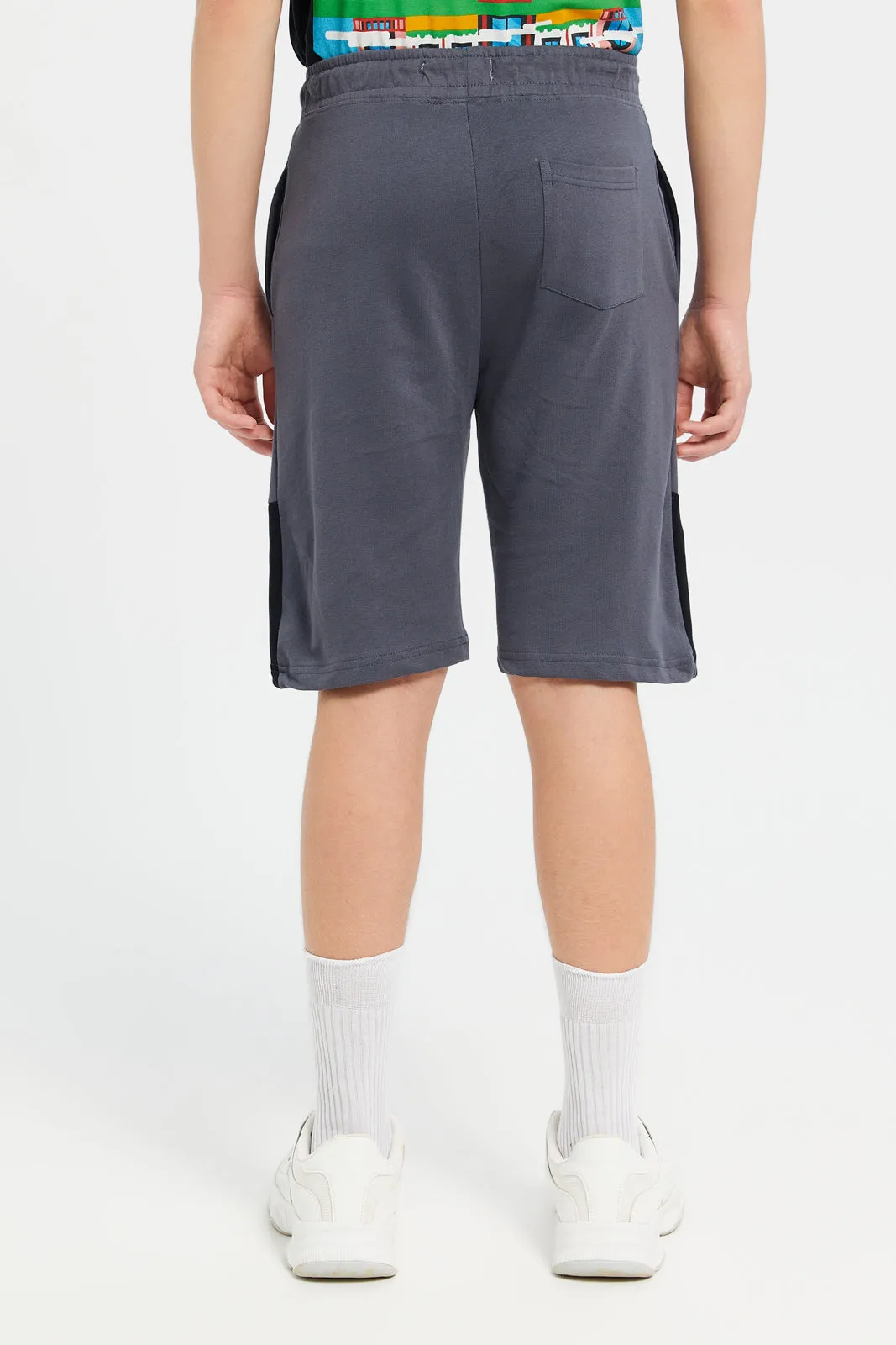 Senior Boys Charcoal Active Wear Short