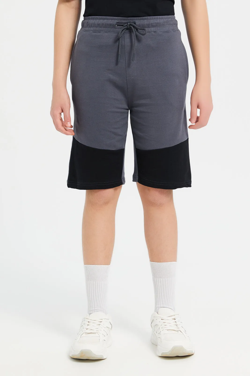 Senior Boys Charcoal Active Wear Short
