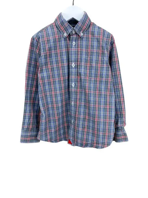 UNTUCKit, Boys' Plaid Shirt, Grey Heather/Multi, Size 4-5