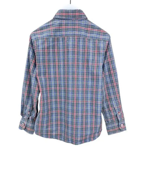 UNTUCKit, Boys' Plaid Shirt, Grey Heather/Multi, Size 4-5
