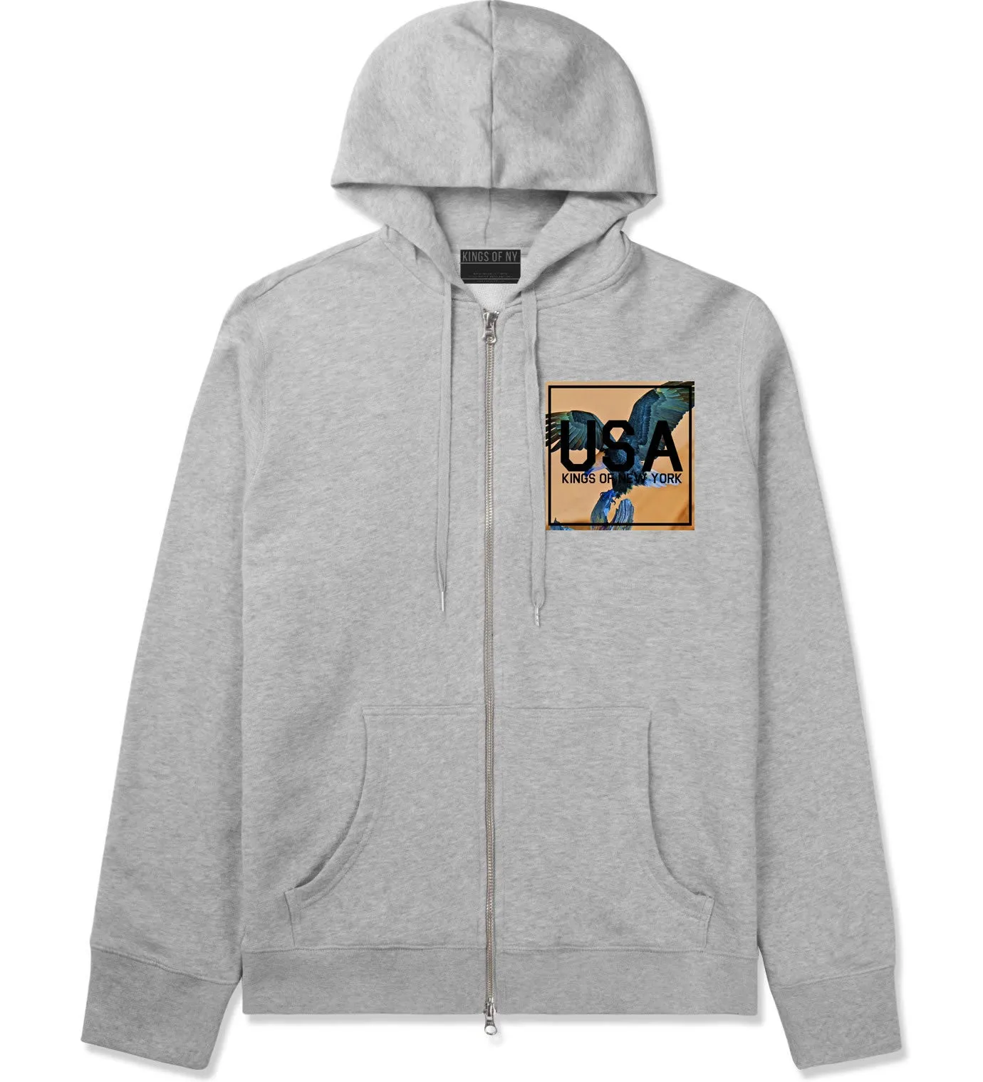 USA Bald Eagle America Zip Up Hoodie