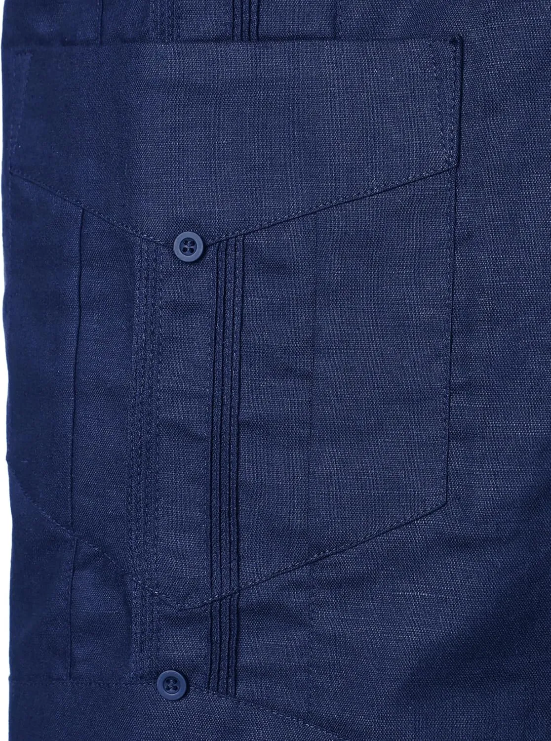 VATPAVE Mens Linen Cuban Guayabera Shirts Casual Button Down Short Sleeve Summer Shirts