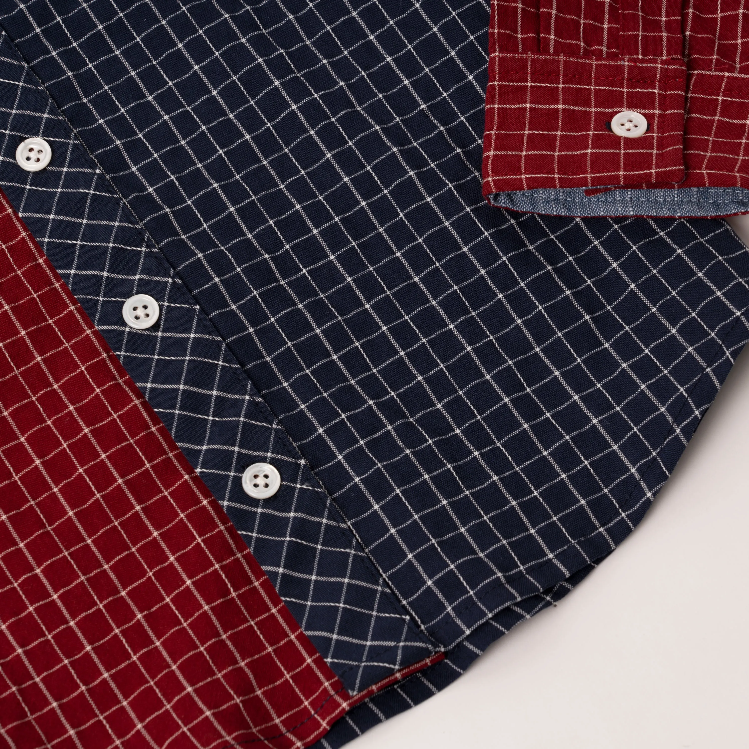 Window Pane Color Block Shirt