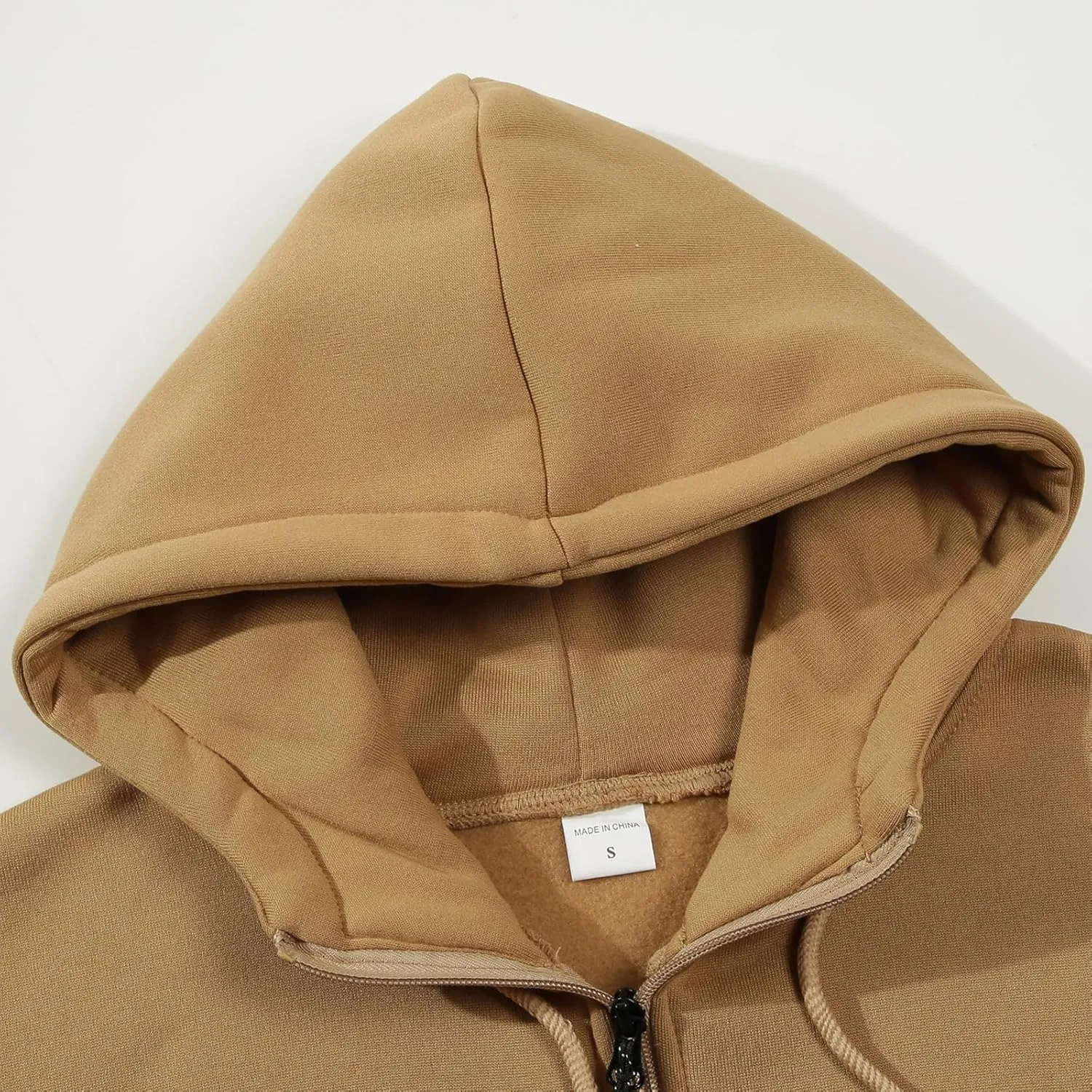 Zip Up Hoodie Men's Casual Sports Coat Loose Long Sleeve Pocket Sweatshirt Drawstring Hooded Jacket Top