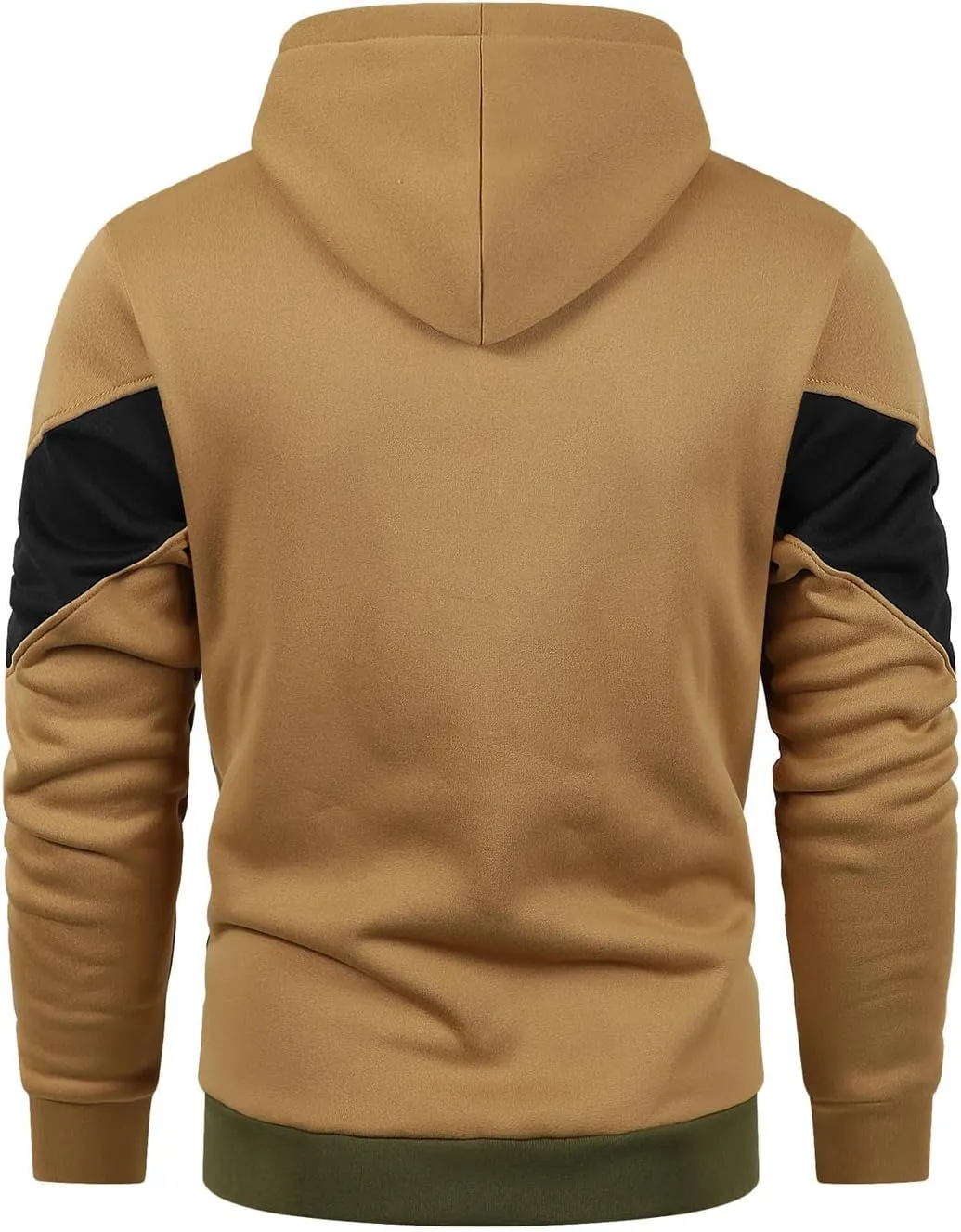 Zip Up Hoodie Men's Casual Sports Coat Loose Long Sleeve Pocket Sweatshirt Drawstring Hooded Jacket Top