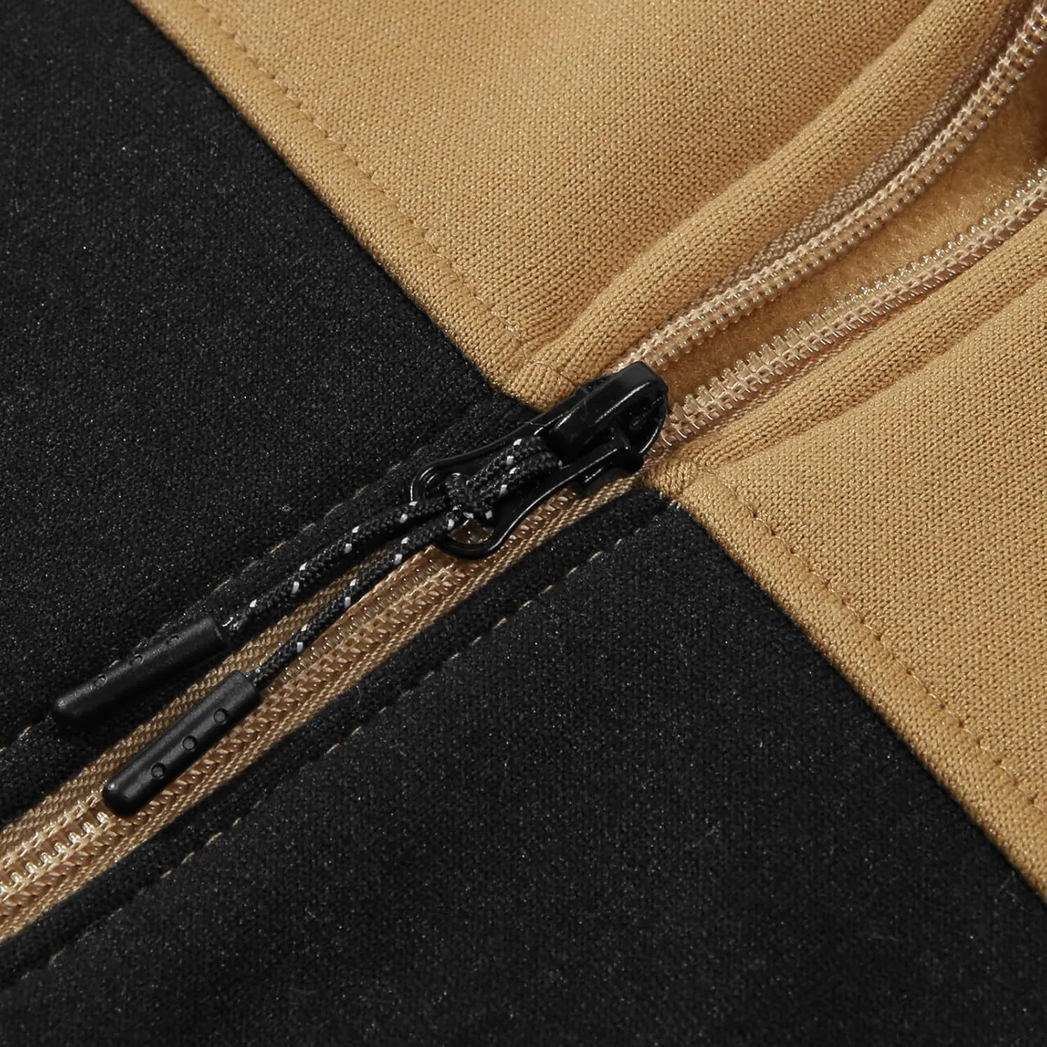 Zip Up Hoodie Men's Casual Sports Coat Loose Long Sleeve Pocket Sweatshirt Drawstring Hooded Jacket Top