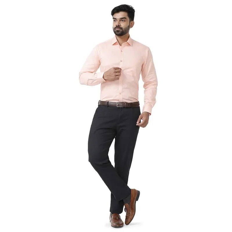 Zurich - Light Orange Formal Shirts for Men | Ariser