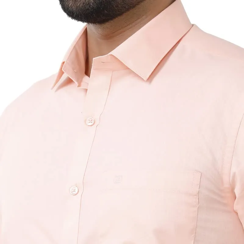 Zurich - Light Orange Formal Shirts for Men | Ariser